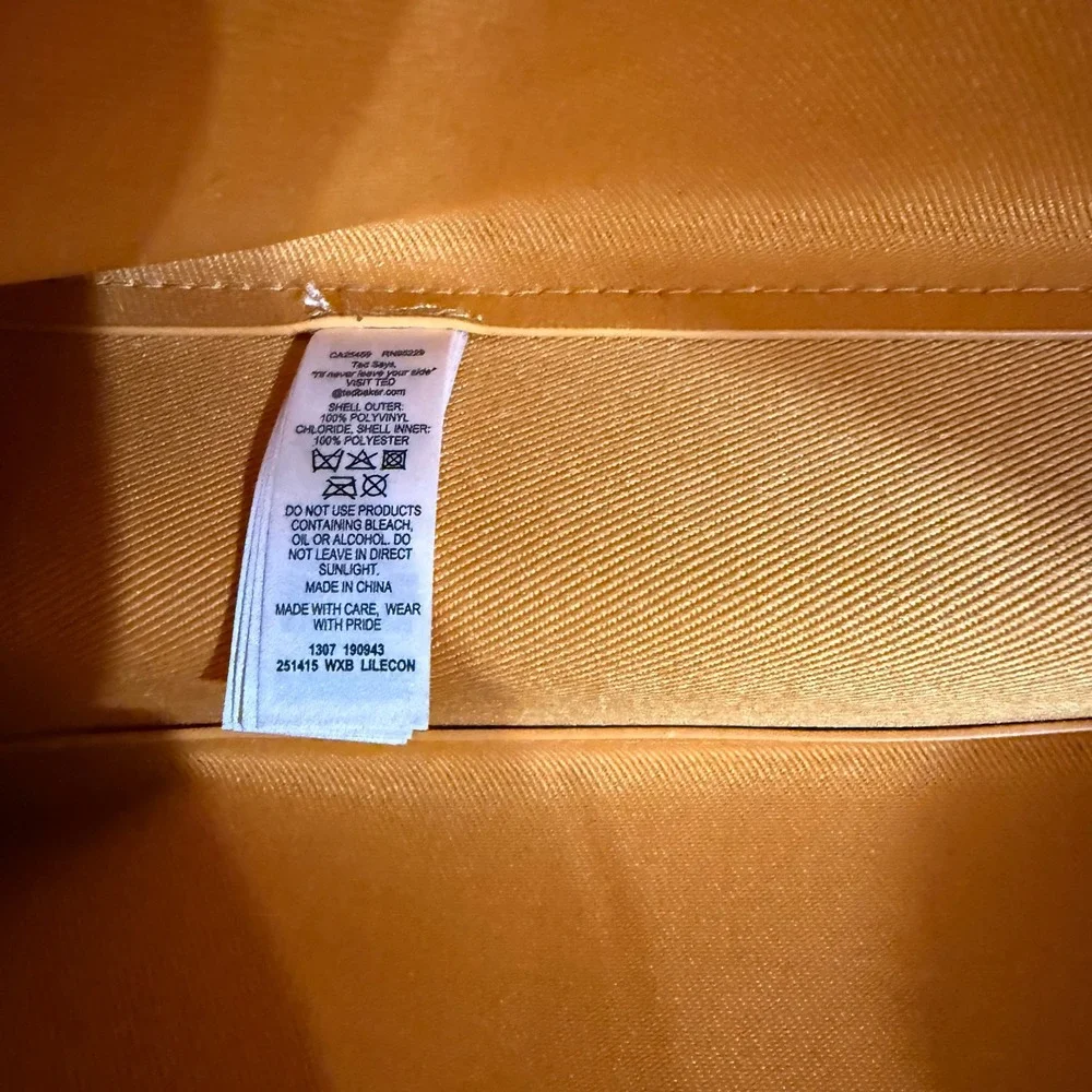 Ted Baker London Lilecon Orange Leopard Print Large‎ Icon Tote Bag Shopper